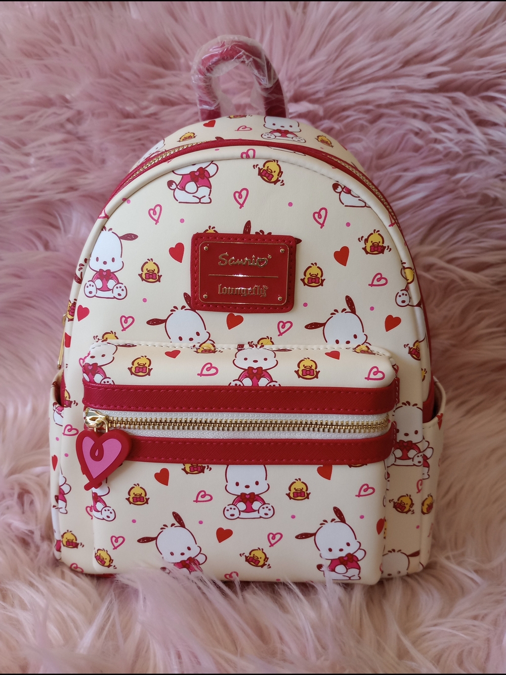 Sanrio Pochacco Hearts Mini-Backpack- Entertainment Earth Exclusive